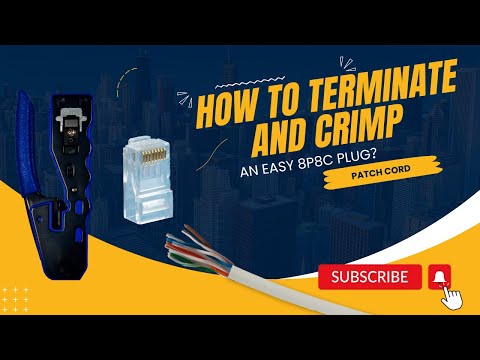How to terminate and crimp an Easy 8P8C plug?
