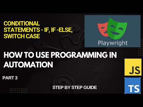 How to use conditional statements in Playwright | if, if else, switch | Amazon Example | Beginners