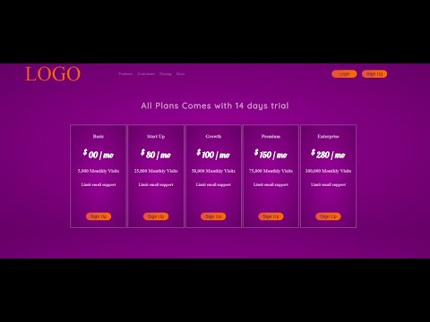 CSS Pricing Card Hover Effect | only CSS3 & HTML5