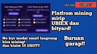 PLATFROM MINING MIRIP UBIEX DAN BITYARD!!