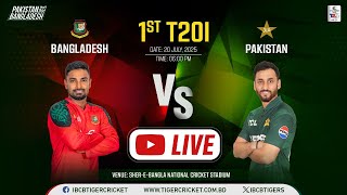 LIVE | 1st T20I | Dutch-Bangla Bank Bangladesh vs Pakistan T20I Series 2025
