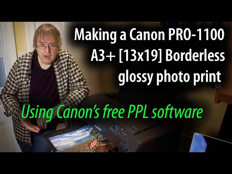 Canon PRO-1100: Glossy Borderless A3+ Print | Canon's Free PPL Software