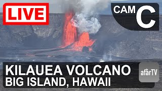 🔴 Live Now: 24/7 Kilauea Volcano Livestream in Hawaii (Cam C)