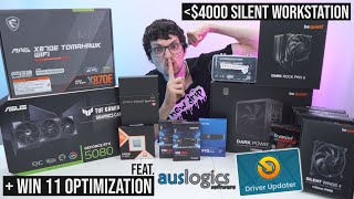 Silent Gaming PC / Workstation Build 2025 - NO Watercooling (feat. Auslogics WIN 11 Tuning)
