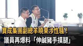 寶成副總羊曉東涉性騷　議員加碼再爆「伸鹹豬手女員工大腿」－民視新聞