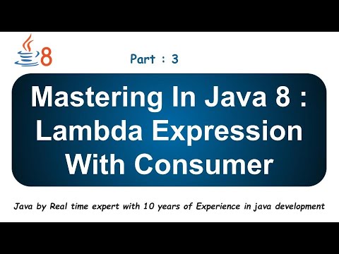 Lambda Expression with Consumer  Functional Interface | Part 3 | Java 8