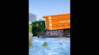 MudRunner Episode: 14 - SHACMAN DELONG X3000 Carrying Cargo on a Deserted Road #MudRunner #Shorts