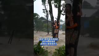 救命!暴风雨说来就来 洪水冲街的场景 看得我心都悬起来了