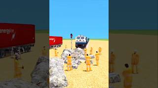 INDAN TRAIN VS STONE 😱 #railway#train #bumpyrailroad #beats #music