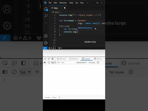 Block scope #javascript #javascript_tutorial #javascriptinterview #javascriptvariables #coding