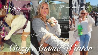 Cozy Aussie Winter Vlog - vintage shopping, movie world, comfort food & more ✨