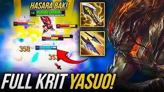 FULL CRIT YASUO IN A INSANE MATCH! WE PUSHED LIMIT TESTING TO THE MAX!