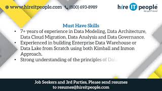 Database Jobs | Data Modeling Jobs | Springfield, MA | Job ID: 34029 |