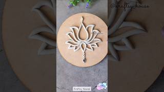 Lippan Art 😍😍😍 | Lotus Lippanart with mirrors #shorts #trending #viral #lippanart #lotus #walldecor