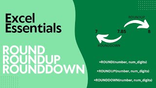 ROUND, ROUNDUP and ROUNDDOWN - Excel Essentials S02E18
