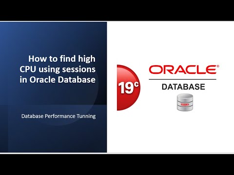 How to find high CPU using sessions in Oracle Database