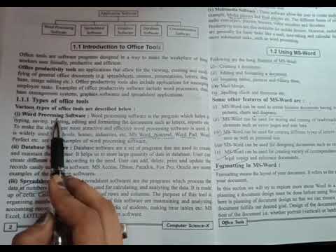 class 10th chapter:1 office tools part 2