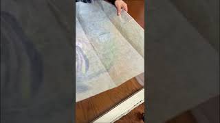 Crafting disaster? Old window meets funky decoupage paper #decoupage #crafting #shorts