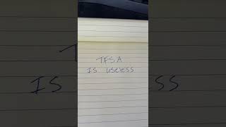 TFSA is useless………… unless you invest the money you put into it
