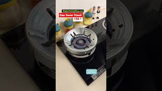 Gas Stove Stand Round Burner Stand, Glass top Gas Saver Jail Home Stove