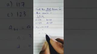 Arithmetic Progression #mathsshorttricks #mathseducation #apseries #maths #shortsvideo #mathslove