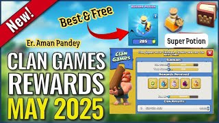 COC Clan Games Rewards May 2025 - Best Rewards to Choose from Each Tier in Clash of Clans!