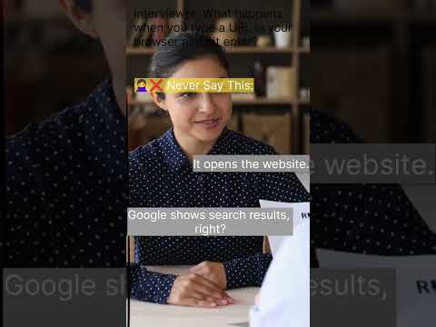 What happens when you type a URL in the browser?