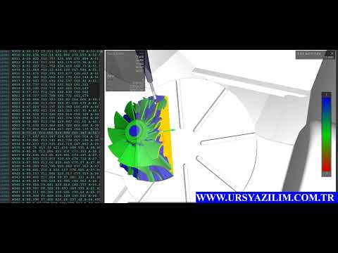 5 eksen CNC makine simülasyon, stok doğrulama ve kesit alma