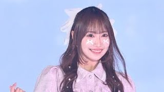 SKE48野村実代、頬のリボンに視線集中 ミニスカセットアップでガーリーに【GirlsAward 2025SS】