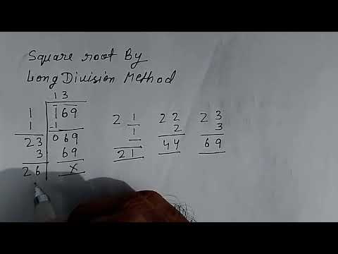 Square root by long division method | How to find square root by long division method 
