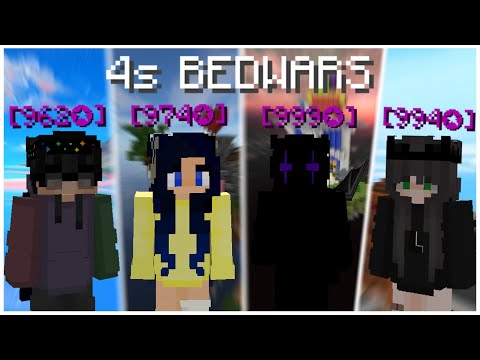 We're All 900 Stars... | 4s Bedwars w/ Stravilight, Viprah, and Mqrtina