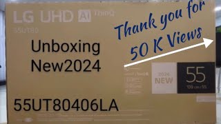#LG 2024 New (55UT80406LA) Ultra 4k Smart TV Unboxing WebOS  & ThinQ AI