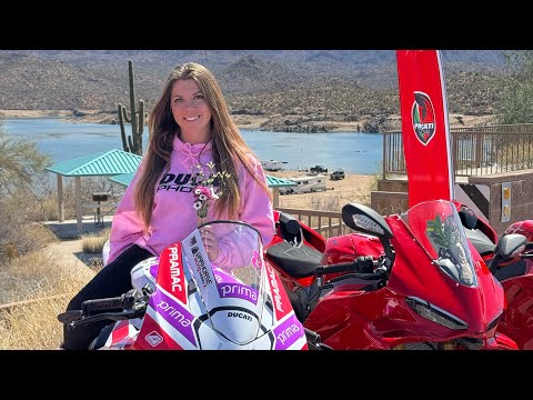 Phoenix ducati international women’s Day group ride With female racer, Bridgette LeBer