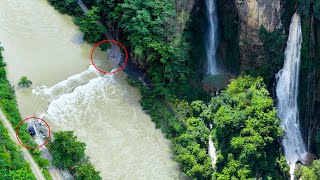 跟乡村阿泰自驾游遇上洪水淹没道路，于是改道换另一条路，没想到又遇上了洪水，太恼火了，该怎么办？