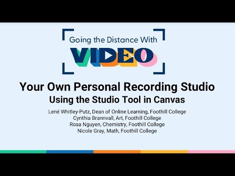 Your Own Personal Recording Studio: Using the Studio Tool in Canvas