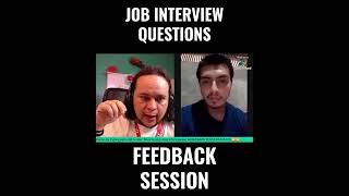 Job interview question in a call center | FEEDBACK SESSION