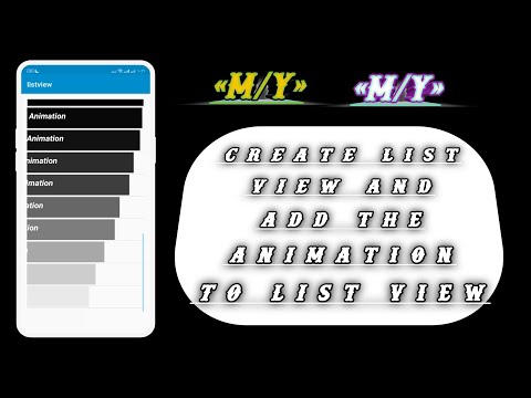 create list view and add Animation