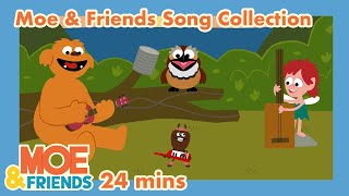 Moe & Friends Animated Song Collection | 12 Catchy Songs for Kids | Butterfly, Rollin' On & More