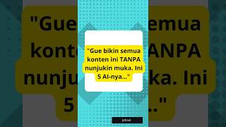 Bikin konten tapi malu nunjukin muka? Gue juga. Tapi sekarang, semua bisa pakai ai #aikonten