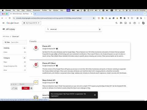 How to get Google Places API key for WordPress Automatic