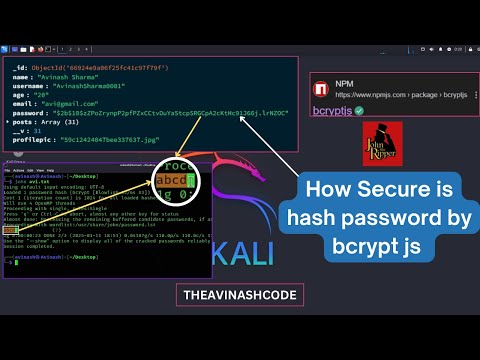 How Hackers Crack Bcrypt Passwords in MERN Stack Apps Using Kali Linux | Ethical Hacking  2025
