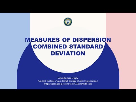Combined Standard Deviation and Arithmetic Mean
