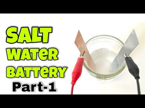 How to make SALT WATER BATTERY at Home || (Part-1) || Techie Lagan