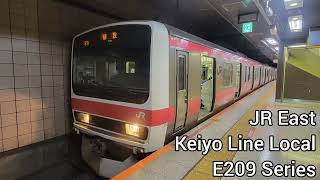 JR East Keiyo Line Local E209 Series