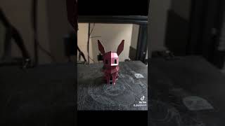 beautiful Eevee in a tricolor filament #dprint #eevee #eeveelution #dprinting #pokemon #pokémongo