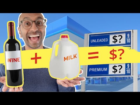 Mixing wine and milk to convert gas prices