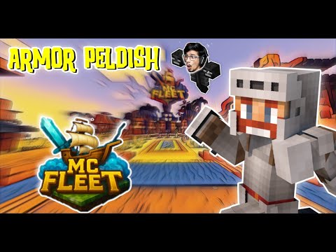 Making 5 netherit armour in mc fleet