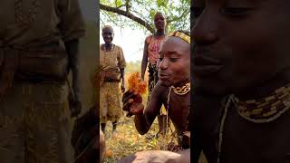 Honey Man Enjoy Honey From The TREE   #hadzatribe #documentaryfilm #wildlife #africantravel #food