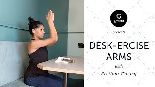 Deskercise with Dumbbells and Drama | Workout At Your Desk | Arm Workout For The Office