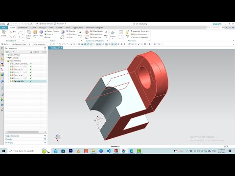Siemens Nx Tutorial 02 #cad #siemensnx #3ddesign #engineering